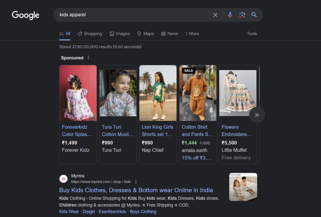 A screenshot of Google Ads