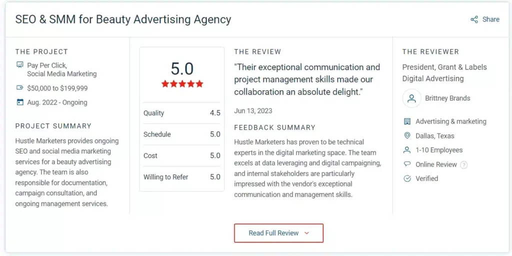 Delivered 800% for marketing agency as a white-label freelance PPC consultant